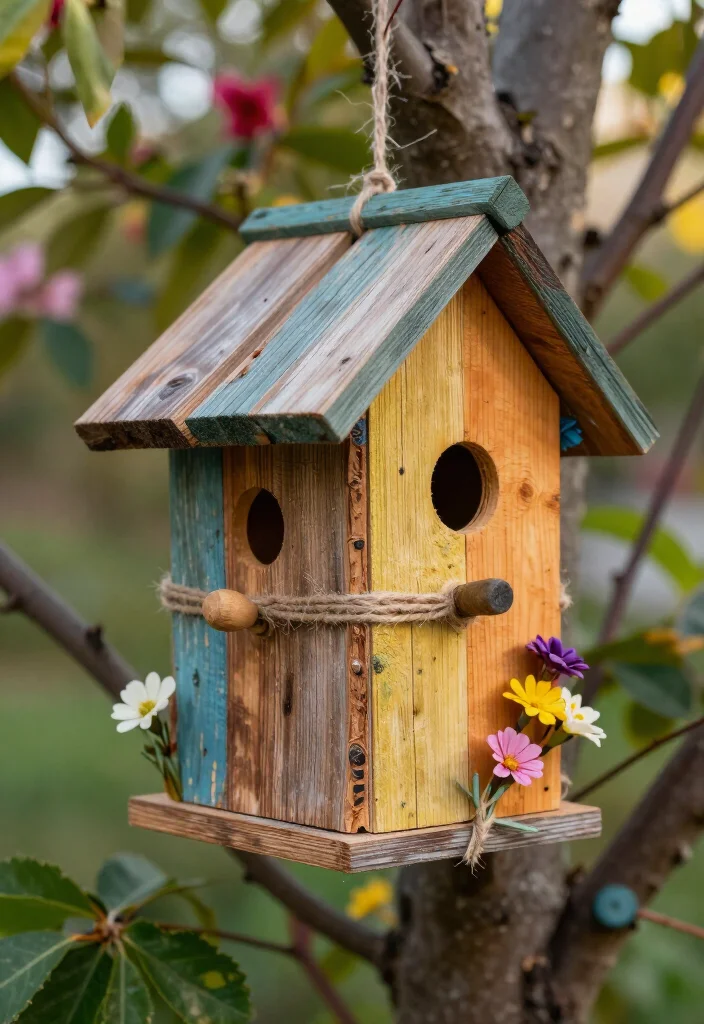 17 Charming Rustic Front Garden Ideas That Will Make Your Neighbors Envious! - 5. Decorative Birdhouses 1