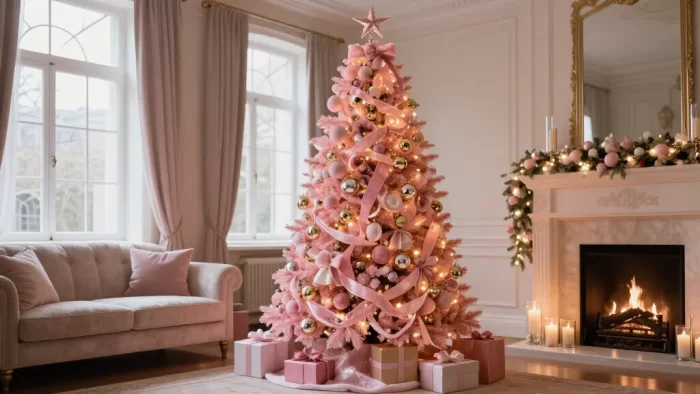 17 Delightful Pink Christmas Tree Decorating Ideas That’ll Make Your Holidays Feel Absolutely Magical