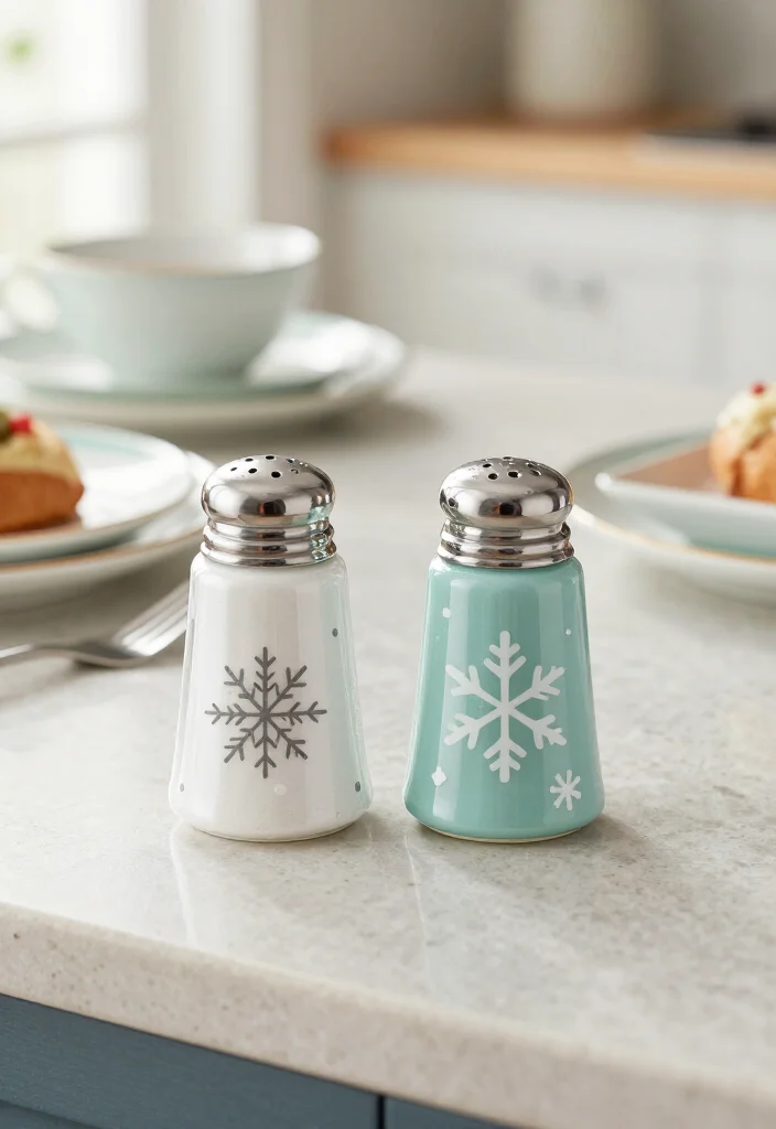 17 Elegant Christmas Kitchen Decor Under $100 That'll Make Your Home Feel Merry and Bright! - 14. Cheerful Salt and Pepper Shakers 1