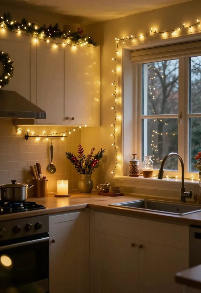 17 Elegant Christmas Kitchen Decor Under $100 That'll Make Your Home Feel Merry and Bright! - 15. LED String Lights 1