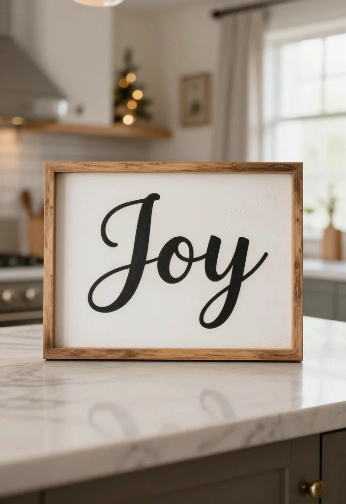 17 Elegant Christmas Kitchen Decor Under $100 That'll Make Your Home Feel Merry and Bright! - 6. Rustic Wooden Signs 1