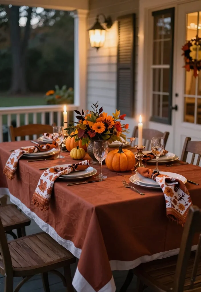 17 Elegant Halloween Front Porch Decor Ideas Your Neighbors Will Envy! - 9. Elegant Table Settings 1