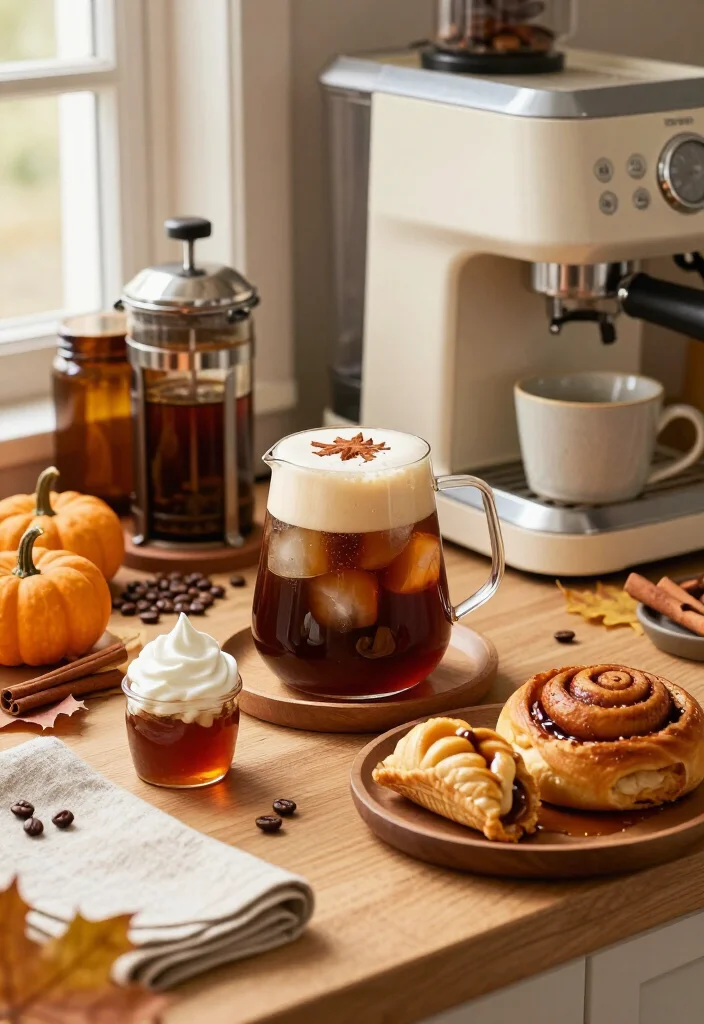 17 Fall Coffee Bar Ideas That’ll Make Your Home Feel Like a Cozy Café (You’ll Want to Copy #7!) 44 17 Fall Coffee Bar Ideas That’ll Make Your Home Feel Like a Cozy Café (You’ll Want to Copy #7!) - 11. Add a Cold Brew Shelf for Crisp Fall Days 1