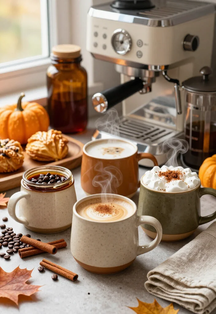 17 Fall Coffee Bar Ideas That’ll Make Your Home Feel Like a Cozy Café (You’ll Want to Copy #7!) 15 17 Fall Coffee Bar Ideas That’ll Make Your Home Feel Like a Cozy Café (You’ll Want to Copy #7!) - 4. Use a Mug Pair as the Main Decoration 1