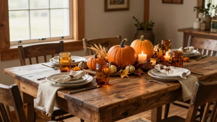 17 Farmhouse Thanksgiving Decor Ideas with Rustic Charm That'll Make Your Table the Talk of the Feast!