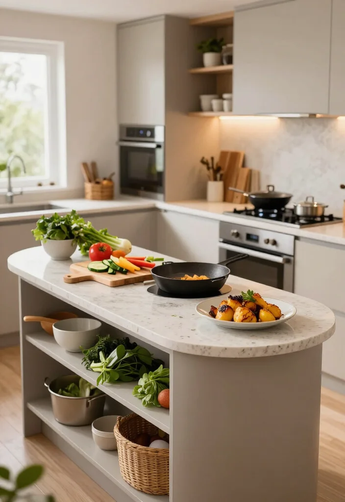 17 Galley Kitchen with Island Ideas That Make Small Spaces Feel Surprisingly Huge (#9 Is Pure Genius!) - 15. Give the Island a Soft, Rounded End 1