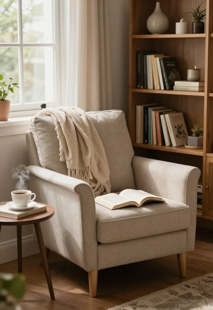 17 Ingenious Living Room Layouts That Will Transform Your Small Apartment Into a Stylish Oasis! - 17. Create a Cozy Reading Nook 1