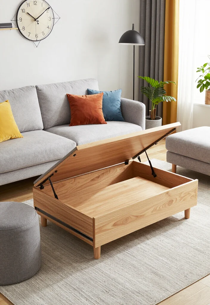 17 Ingenious Living Room Layouts That Will Transform Your Small Apartment Into a Stylish Oasis! - 2. Opt for Multifunctional Furniture 1