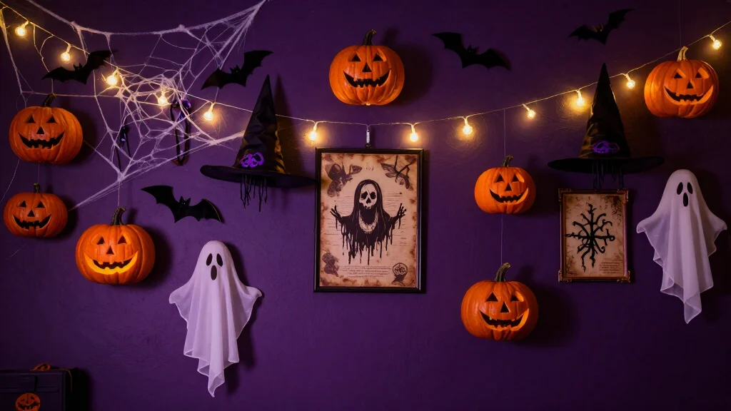17 Spooktacular Halloween Wall Decor Ideas That Will Leave Your Guests Screaming for More!