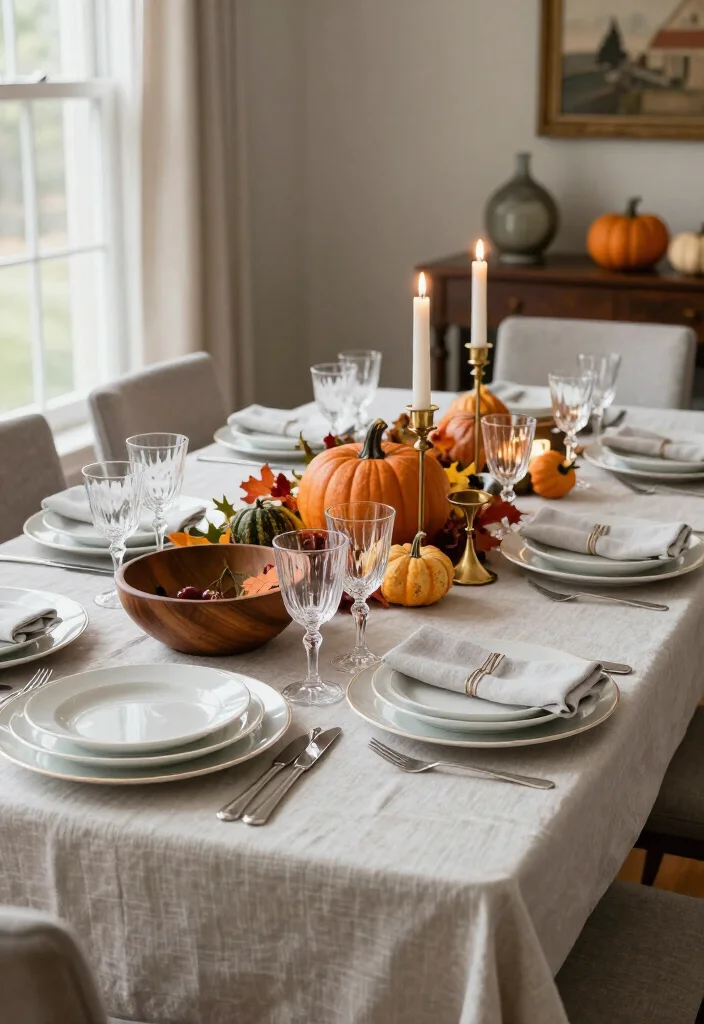 17 Thanksgiving Table Upgrades That'll Make Your Dinner Look Straight Out of a Magazine 72 17 Thanksgiving Table Upgrades That'll Make Your Dinner Look Straight Out of a Magazine - 17. Finish With a Thoughtful Mix of Old and New 1