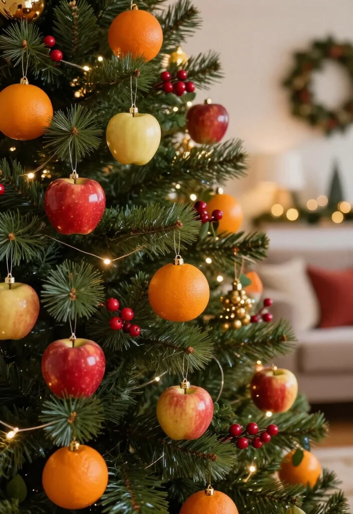 17 Trendy Christmas Tree Ornaments for 2026 That Will Wow Your Guests! - 15. Seasonal Fruit Ornaments 1