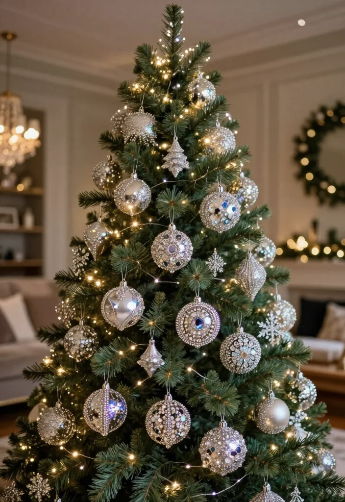 17 Trendy Christmas Tree Ornaments for 2026 That Will Wow Your Guests! - 17. Bling and Glam Ornaments 1