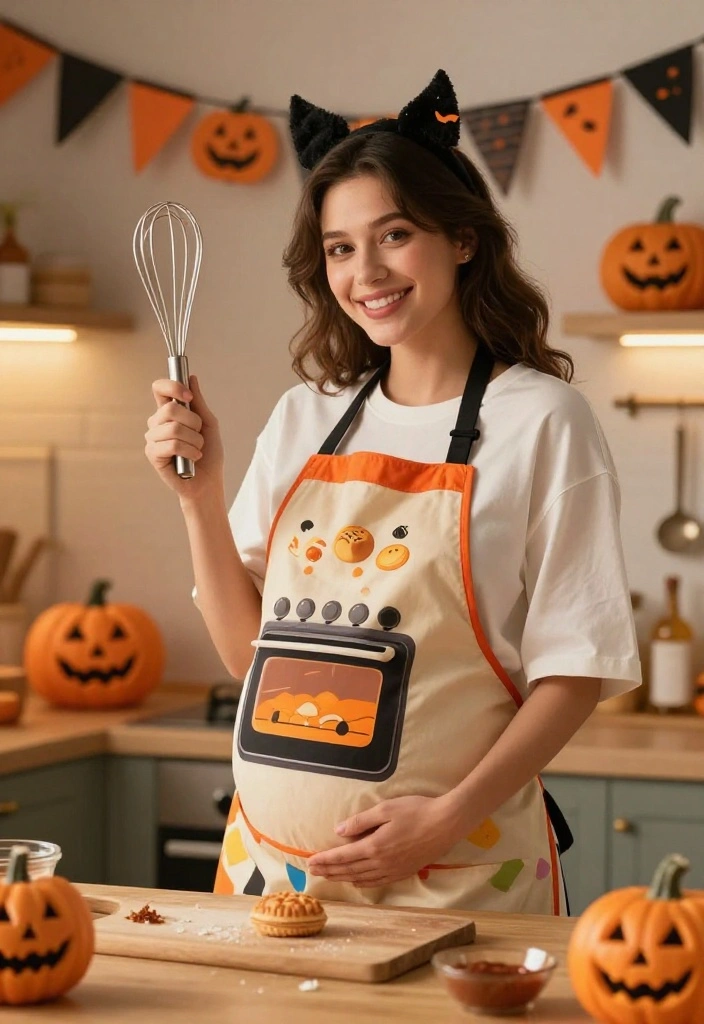 19 Genius Pregnant Halloween Costume Ideas That Will Make You the Star of the Night! - 6. “Bun in the Oven” 1