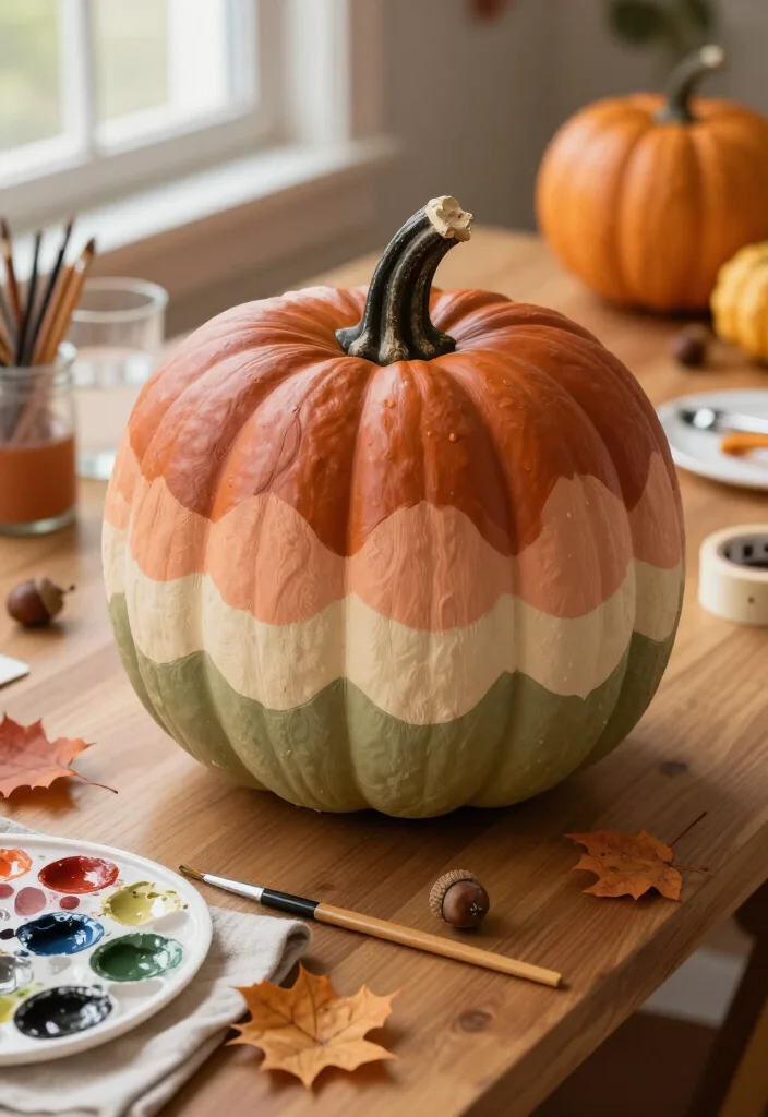 19 Brilliant Hand-Painted Pumpkin Ideas So Easy, Even Beginners Can Create Stunning Fall Decor! 56 19 Hand-Painted Pumpkin Ideas So Easy, Even Beginners Can Create Stunning Fall Decor! - 13. Soft Ombré Pumpkins 1