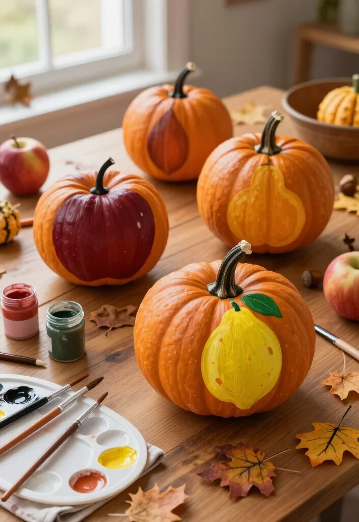 19 Brilliant Hand-Painted Pumpkin Ideas So Easy, Even Beginners Can Create Stunning Fall Decor! 71 19 Hand-Painted Pumpkin Ideas So Easy, Even Beginners Can Create Stunning Fall Decor! - 16. Fruit-Inspired Harvest Pumpkins 1