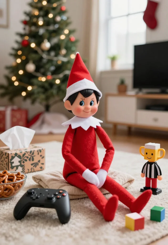 19 Hilarious Elf on the Shelf Ideas for Older Kids That Are Actually Cool (Your Tweens Will Be Obsessed with #7!) - 11. Put the Elf in a Video Game Rage Timeout 1