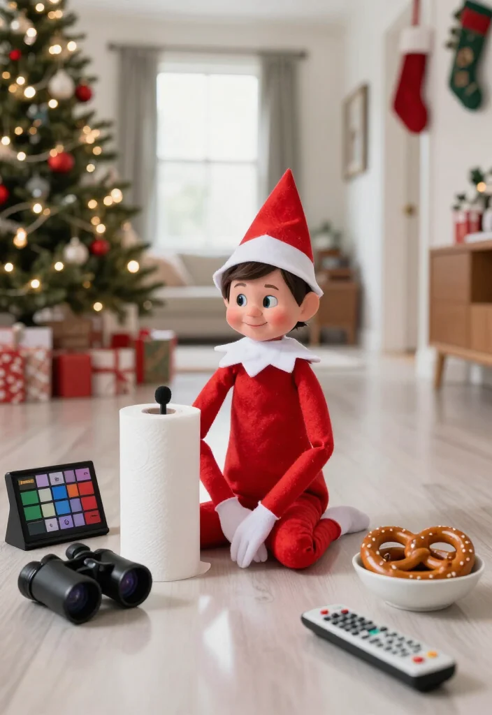 19 Hilarious Elf on the Shelf Ideas for Older Kids That Are Actually Cool (Your Tweens Will Be Obsessed with #7!) - 13. Make the Elf a Sports Commentator 1