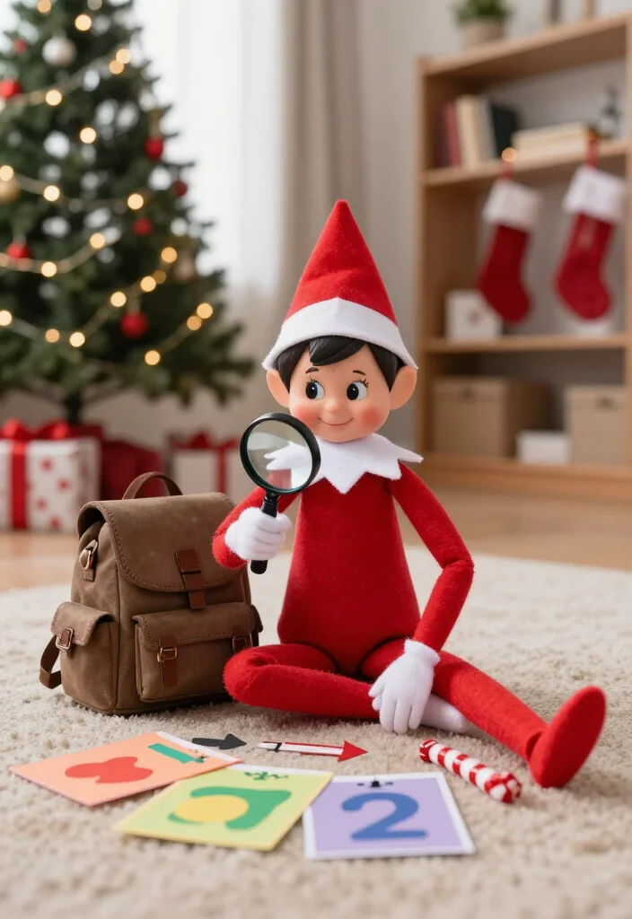 19 Hilarious Elf on the Shelf Ideas for Older Kids That Are Actually Cool (Your Tweens Will Be Obsessed with #7!) - 14. Set Up a Mini Treasure Hunt with Color Clues 1