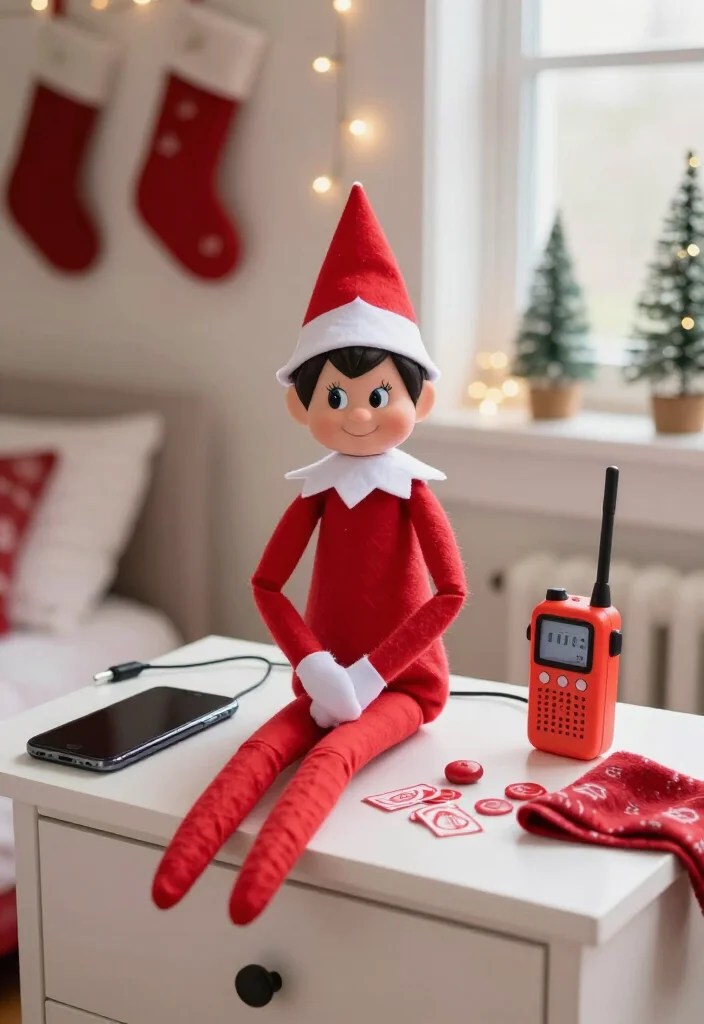 19 Hilarious Elf on the Shelf Ideas for Older Kids That Are Actually Cool (Your Tweens Will Be Obsessed with #7!) - 4. Give the Elf a Charging-Cable Hostage Situation 1