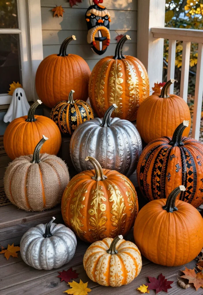 19 Inexpensive Halloween Decor Ideas Under $50 That Will Transform Your Home into a Spooktacular Wonderland! - 1. Pumpkins Galore: Creative Carving and Decorating 1