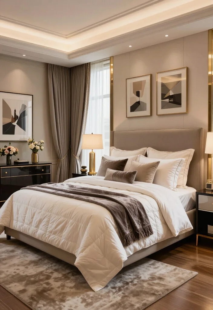19 Luxurious Master Bedroom Ideas That Look Straight Out of a 5-Star Hotel 2 19 Luxurious Master Bedroom Ideas That Look Straight Out of a 5-Star Hotel - 1. Layer the Bed Like a Luxury Hotel Suite 1