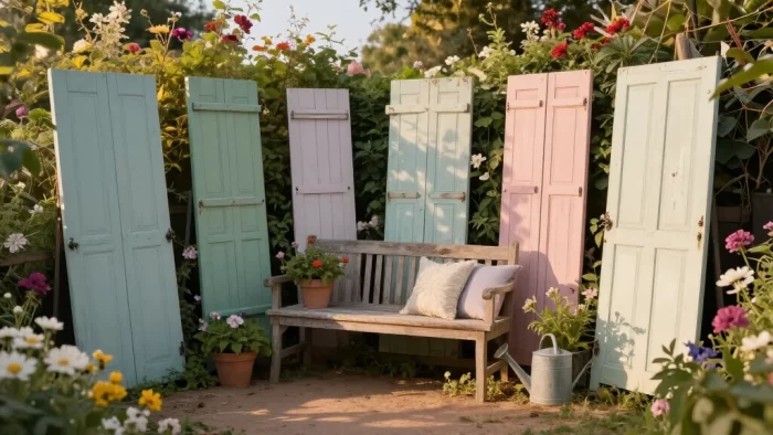 19 Old Shutter Outdoor Decor Ideas That'll Transform Your Space into a Charming Retreat!