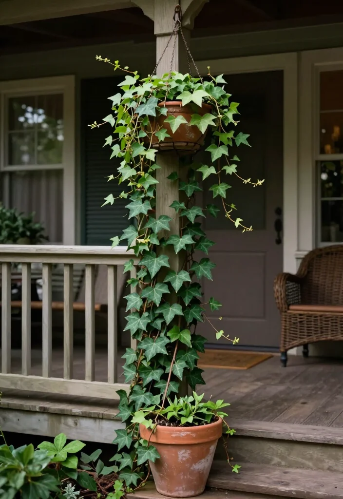 19 Stunning Plants That Thrive on a Shady Porch: Beautiful Ideas for Low-Light Spaces 71 19 Plants That Thrive on a Shady Porch: Beautiful Ideas for Low-Light Spaces - 18. English Ivy for Classic Trailing Texture 1