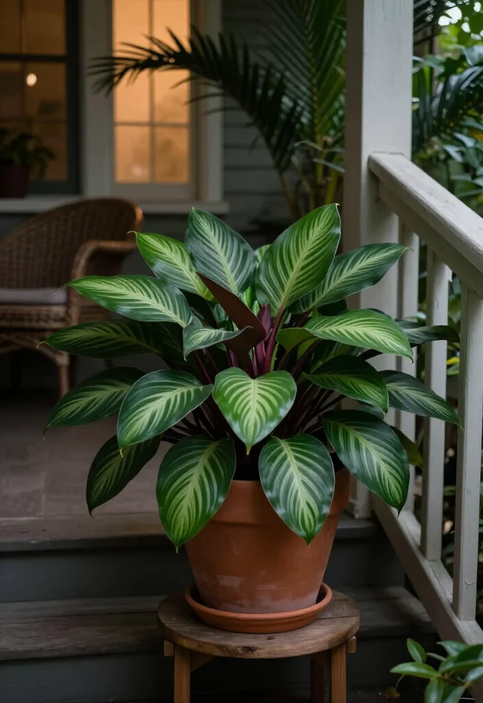19 Stunning Plants That Thrive on a Shady Porch: Beautiful Ideas for Low-Light Spaces 28 19 Plants That Thrive on a Shady Porch: Beautiful Ideas for Low-Light Spaces - 7. Prayer Plant for Moving, Colorful Foliage 1