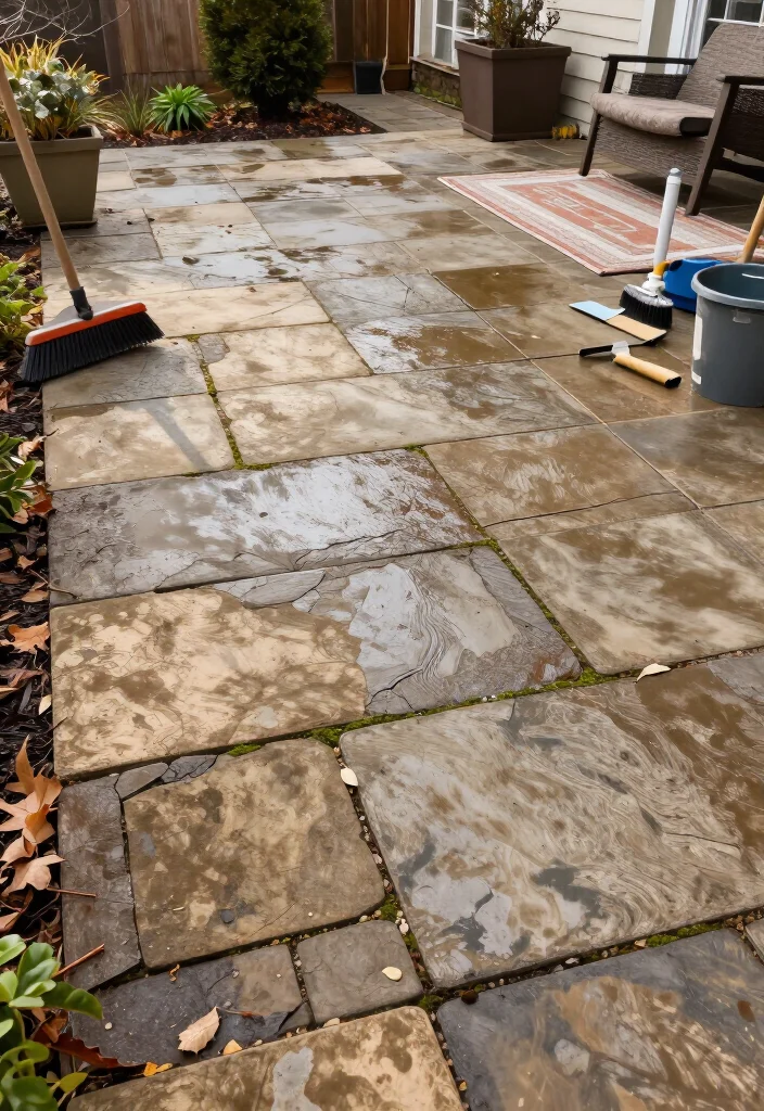 9 Clever Signs Your Patio Needs Regrouting Before Winter: What to Fix Now 55 9 Clever Signs Your Patio Needs Regrouting Before Winter: What to Fix Now - 10. The Patio Feels Damp, Slippery, or Rougher Than Usual 1