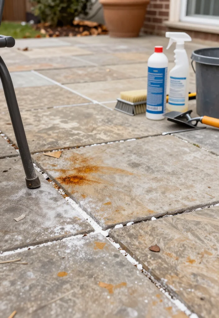 9 Clever Signs Your Patio Needs Regrouting Before Winter: What to Fix Now 31 9 Clever Signs Your Patio Needs Regrouting Before Winter: What to Fix Now - 8. White Powder or Rusty Stains Keep Appearing 1
