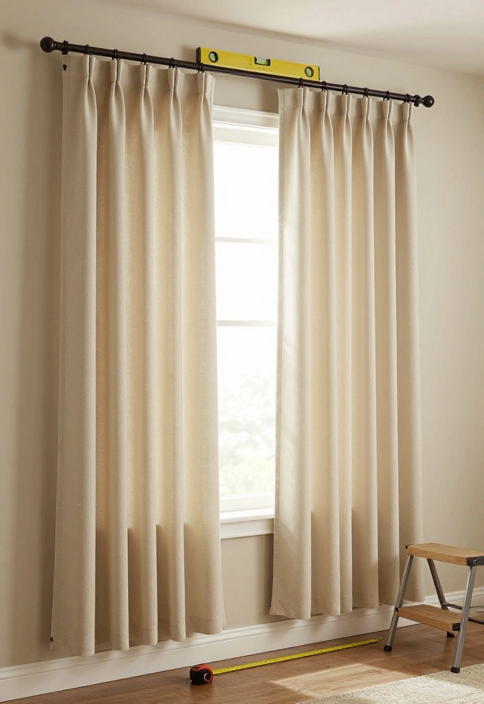 9 Signs You Hung Your Curtains Wrong (and How to Fix Them Fast) 16 9 Signs You Hung Your Curtains Wrong (and How to Fix Them Fast) - 5. The Rod or Hem Looks Crooked 1
