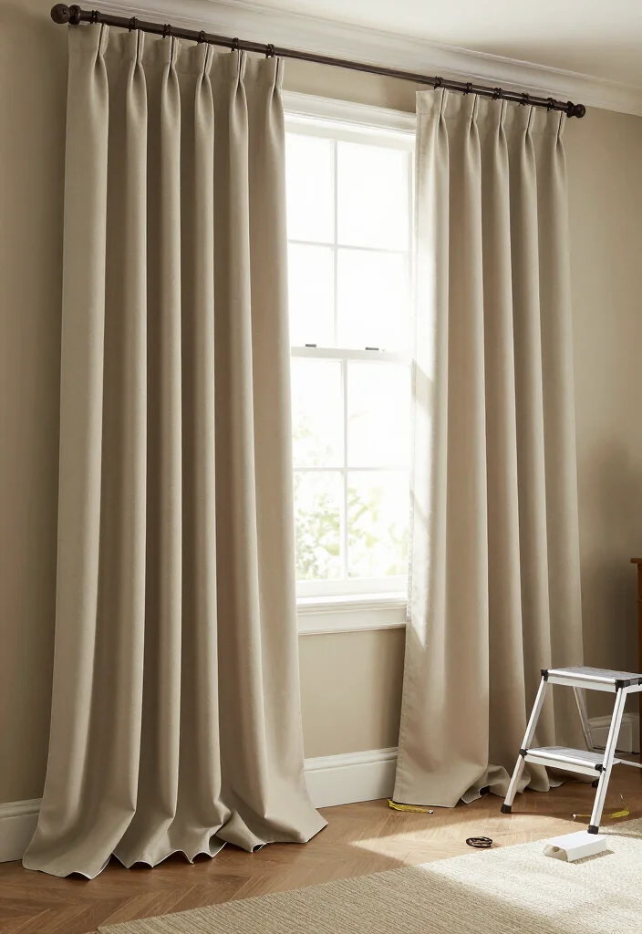 9 Signs You Hung Your Curtains Wrong (and How to Fix Them Fast) 29 9 Signs You Hung Your Curtains Wrong (and How to Fix Them Fast) - 6. The Fabric Puddles Too Much or Drags 1