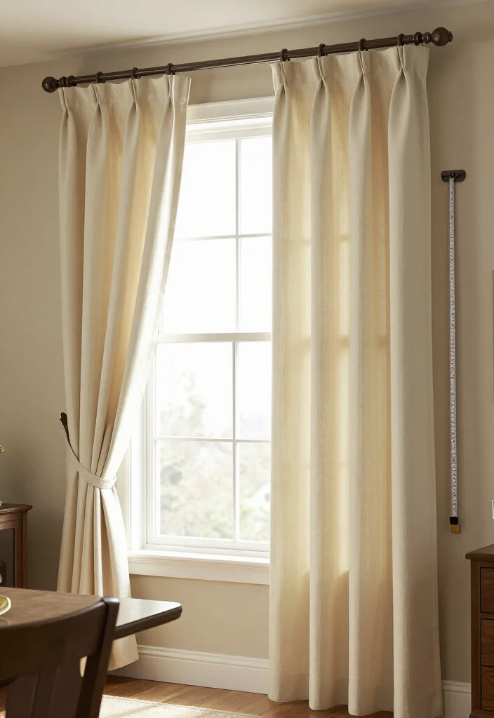 9 Signs You Hung Your Curtains Wrong (and How to Fix Them Fast) 52 9 Signs You Hung Your Curtains Wrong (and How to Fix Them Fast) - 9. The Tiebacks Pull the Curtains into an Awkward Shape 1