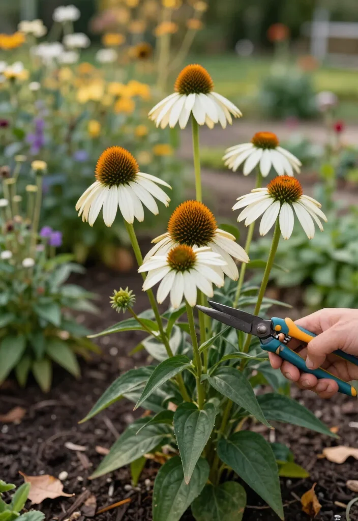 9 Things to Do for Your Coneflowers in September: Easy Fall Gardening Care 3 9 Things to Do for Your Coneflowers in September: Easy Fall Gardening Care - 2. Deadhead Selectively, but Save the Best Seed Heads 1
