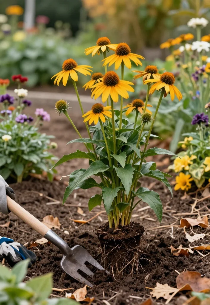 9 Things to Do for Your Coneflowers in September: Easy Fall Gardening Care 30 9 Things to Do for Your Coneflowers in September: Easy Fall Gardening Care - 7. Divide or Move Crowded Coneflowers Carefully 1