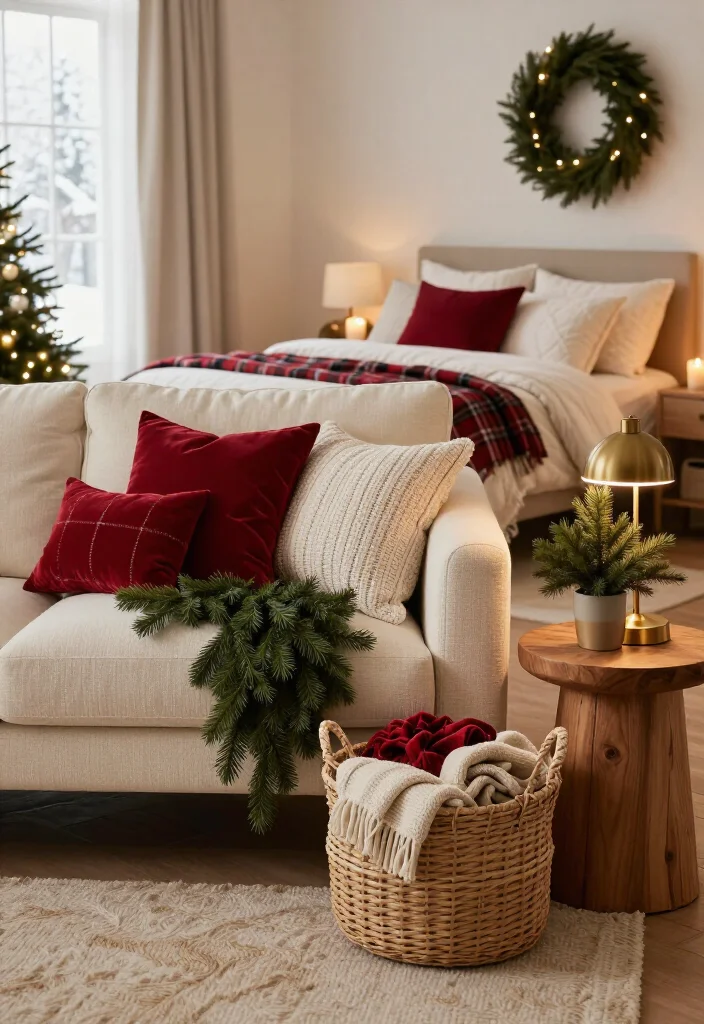 How to Decorate Your Home for Christmas 2026: 7 Beautiful Ways to Create a Cozy Holiday Home 18 How to Decorate Your Home for Christmas 2026: 7 Beautiful Ways to Create a Cozy Holiday Home - 5. Add Cozy Holiday Layers with Textiles 1