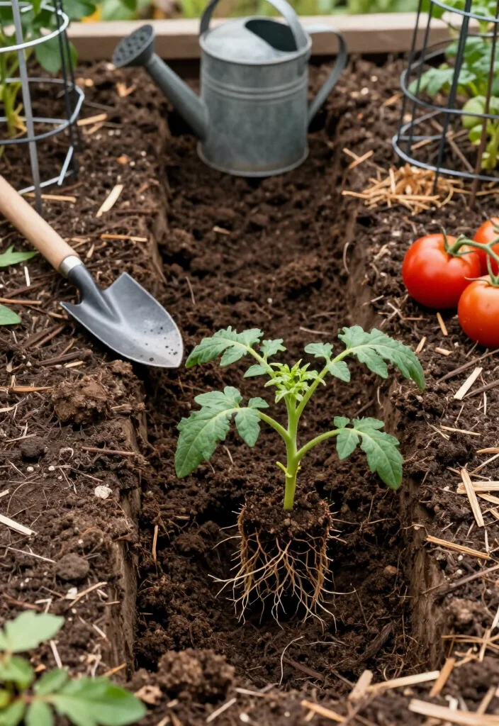 How to Plant Tomatoes in a Trench: 7 Steps to Stronger Roots 2 How to Plant Tomatoes in a Trench: 7 Steps to Stronger Roots - Step 1: Choose a Sunny Spot and Prepare the Soil 1