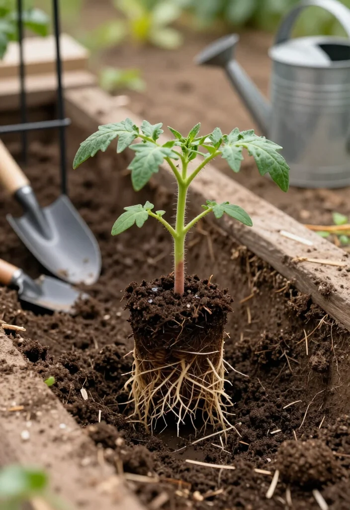 How to Plant Tomatoes in a Trench: 7 Steps to Stronger Roots 24 How to Plant Tomatoes in a Trench: 7 Steps to Stronger Roots - Step 3: Prepare the Tomato Seedling Without Damaging It 1