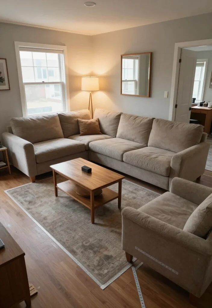 Sofa Too Big for Your Room? 15 Small Living Room Layout Tricks That Make Space Feel Instantly Bigger! - 1. Measure First, Then Make a Tiny Floor Plan 1