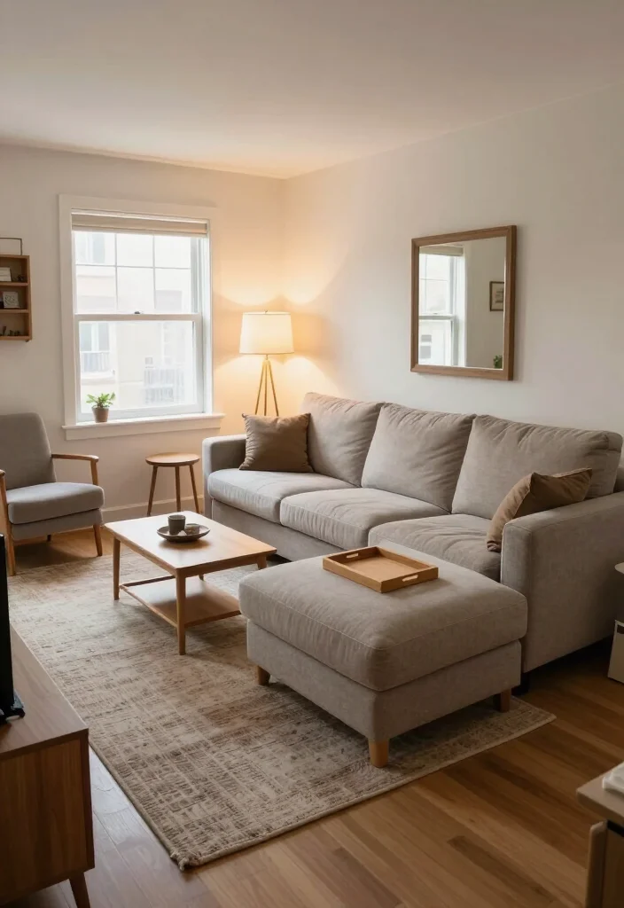 Sofa Too Big for Your Room? 15 Small Living Room Layout Tricks That Make Space Feel Instantly Bigger! - 10. Choose an Ottoman That Works in Three Directions 1