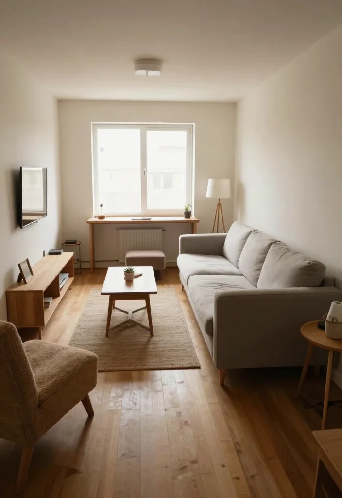 Sofa Too Big for Your Room? 15 Small Living Room Layout Tricks That Make Space Feel Instantly Bigger! - 11. Use a Narrow Console to Give the Sofa a Backdrop 1