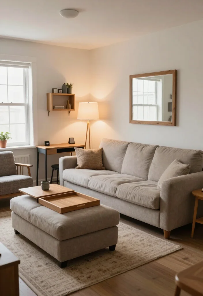 Sofa Too Big for Your Room? 15 Small Living Room Layout Tricks That Make Space Feel Instantly Bigger! - 12. Pick Furniture That Performs More Than One Job 1