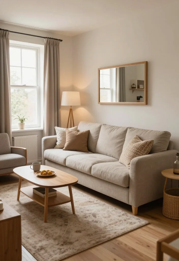 Sofa Too Big for Your Room? 15 Small Living Room Layout Tricks That Make Space Feel Instantly Bigger! - 13. Use One Calm Color Story to Reduce Visual Clutter 1