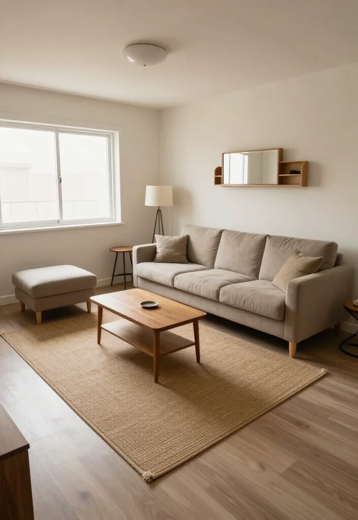Sofa Too Big for Your Room? 15 Small Living Room Layout Tricks That Make Space Feel Instantly Bigger! - 7. Let the Rug Connect the Seating Instead of Shrinking It 1