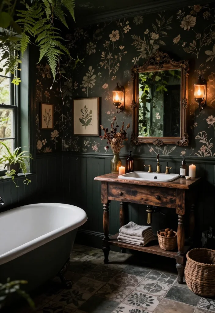 13 Enchanting Dark Cottagecore Bathroom Ideas That Feel Like a Secret Forest Hideaway 68 13 Enchanting Dark Cottagecore Bathroom Ideas That Feel Like a Secret Forest Hideaway - Conclusion: Let the Bathroom Feel Collected, Not Perfect 1