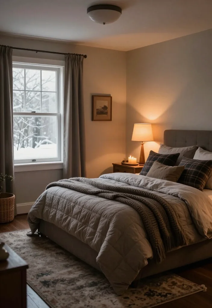 13 Snug, Cozy Master Bedroom Decor Ideas for the Colder Months - 5. Layer the Lighting for a Softer Glow 1