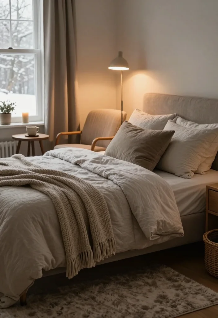 13 Snug, Cozy Master Bedroom Decor Ideas for the Colder Months - 7. Create a Calm Reading Corner 1
