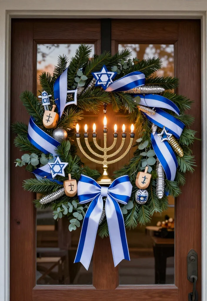 15 Dazzling Hanukkah Wreath Ideas That Will Make Your Front Door Shine All Eight Nights! - Conclusion: Let Your Door Tell a Little Hanukkah Story 1