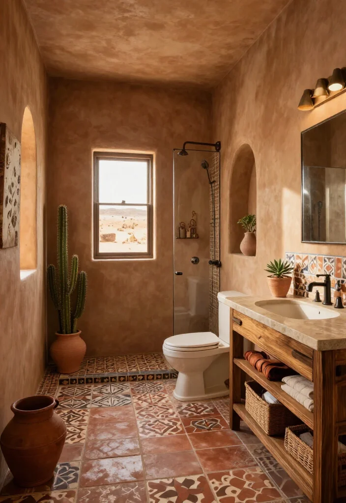 15 Gorgeous Southwestern Bathroom Ideas That’ll Make Your Space Feel Like a Desert Retreat (Wait Until You See #8!) - Conclusion: Bring the Desert Home, One Layer at a Time 1