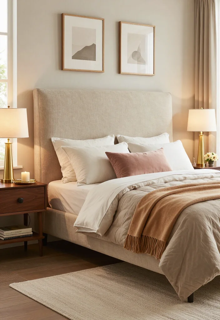 15 Grown Woman Bedroom Decor Ideas That’ll Make Your Space Feel Instantly More Elegant - 1. Start With a Soft, Upholstered Headboard 1